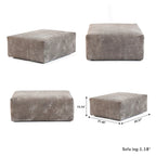 Modernes Cord-Polstersofa, 4-Sitzer, L-förmiges Ecksofa