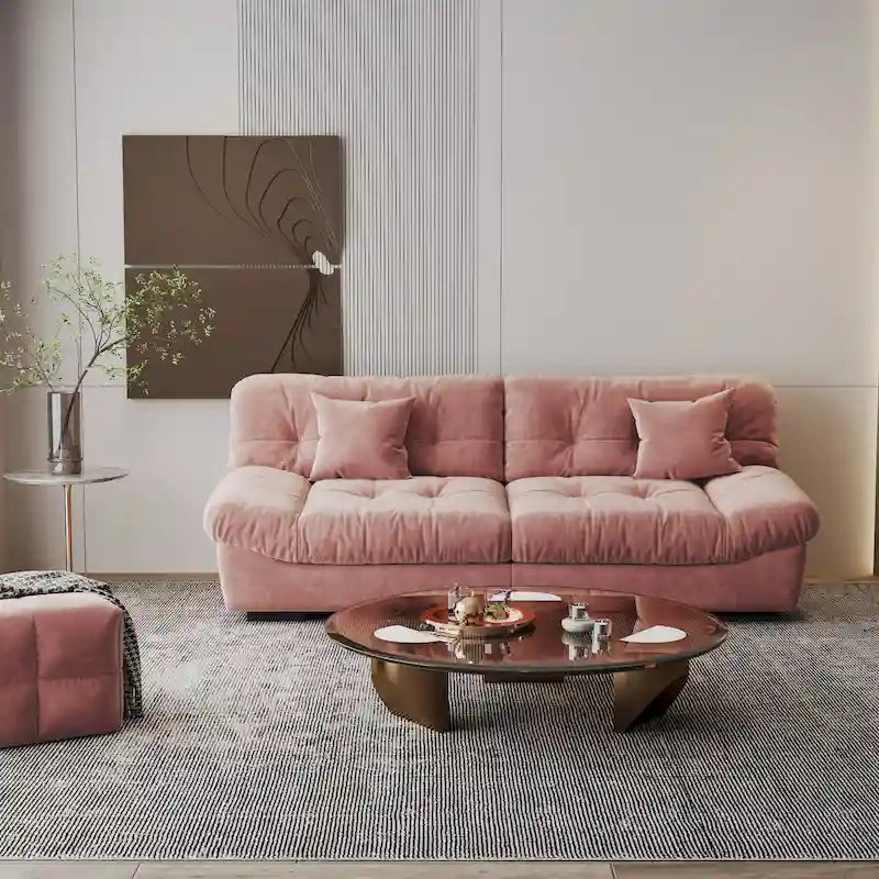 Modernes Samt-Sofa-Element „Cloud“ für das Wohnzimmer