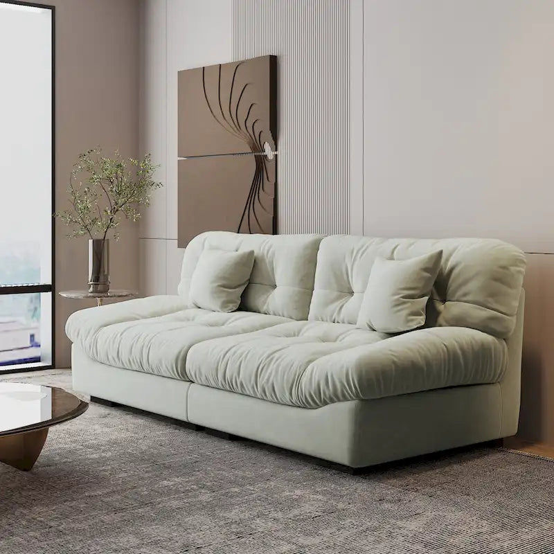 Modernes Samt-Sofa-Element „Cloud“ für das Wohnzimmer