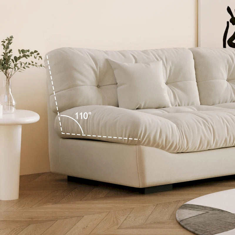 Modernes Samt-Sofa-Element „Cloud“ für das Wohnzimmer