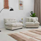 Modernes Samt-Sofa-Element „Cloud“ für das Wohnzimmer