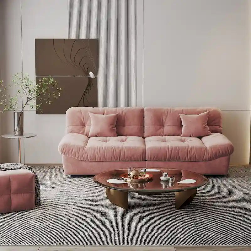 Modernes Samt-Sofa-Element „Cloud“ für das Wohnzimmer