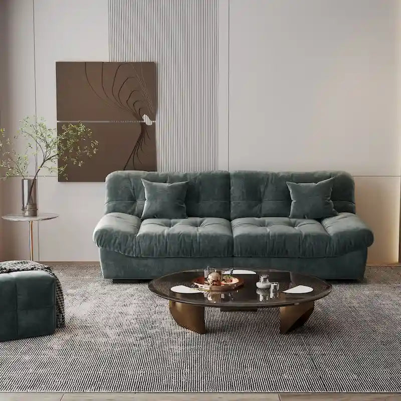 Modernes Samt-Sofa-Element „Cloud“ für das Wohnzimmer
