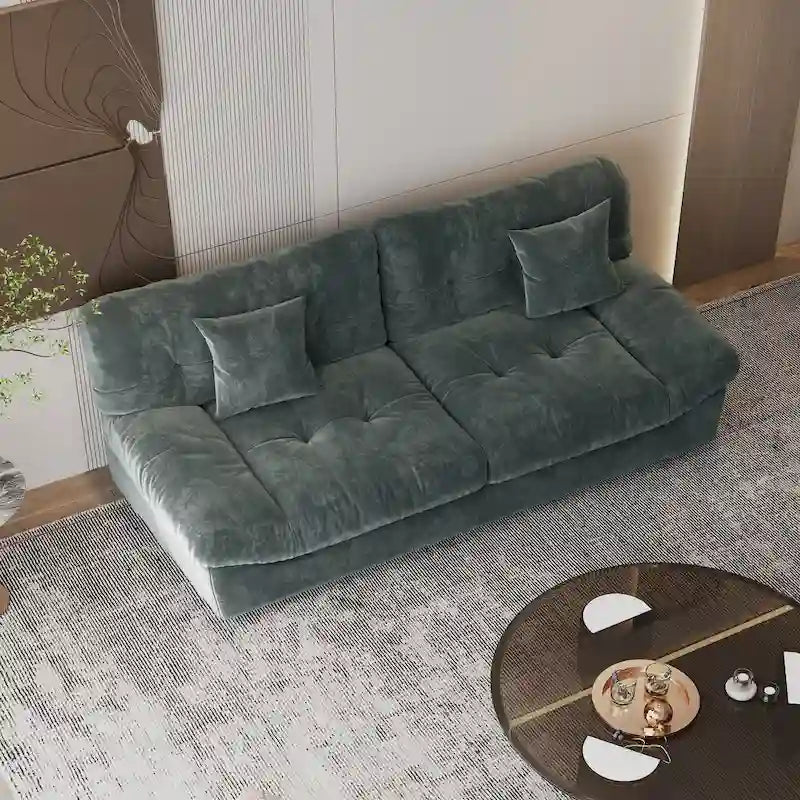 Modernes Samt-Sofa-Element „Cloud“ für das Wohnzimmer