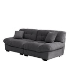Modernes Samt-Sofa-Element „Cloud“ für das Wohnzimmer