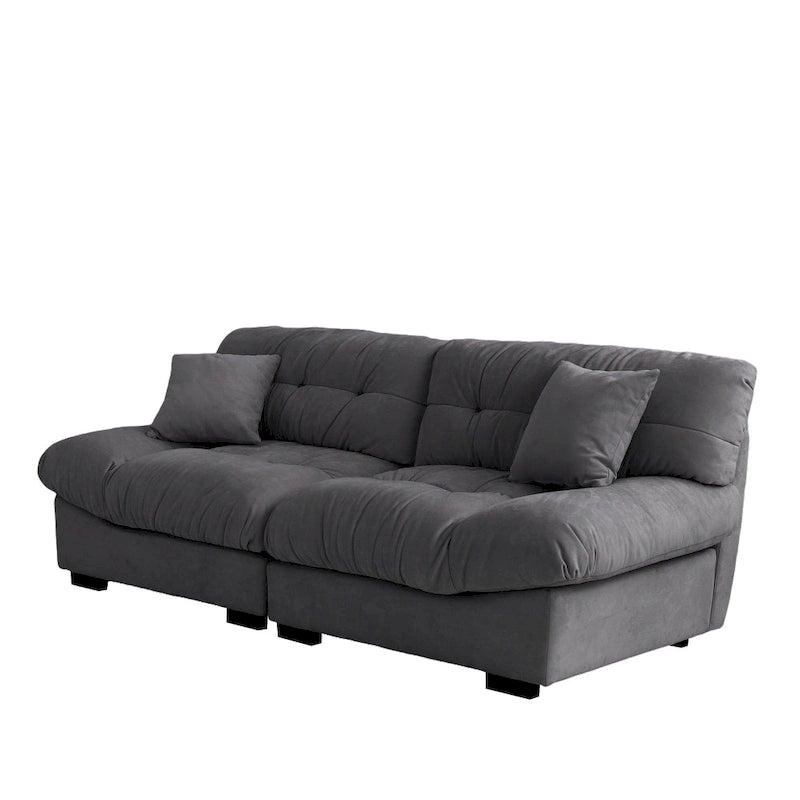 Modernes Samt-Sofa-Element „Cloud“ für das Wohnzimmer