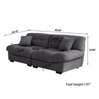 Modernes Samt-Sofa-Element „Cloud“ für das Wohnzimmer