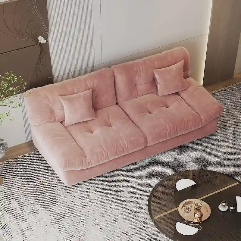 Modernes Samt-Sofa-Element „Cloud“ für das Wohnzimmer