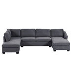 Modernes U-förmiges, extragroßes Chaiselongue-Sofa