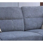Diego 103,5 Stoff-Ecksofa mit Ottomane rechts, Stauraum-Hocker und 2 Akzentkissen