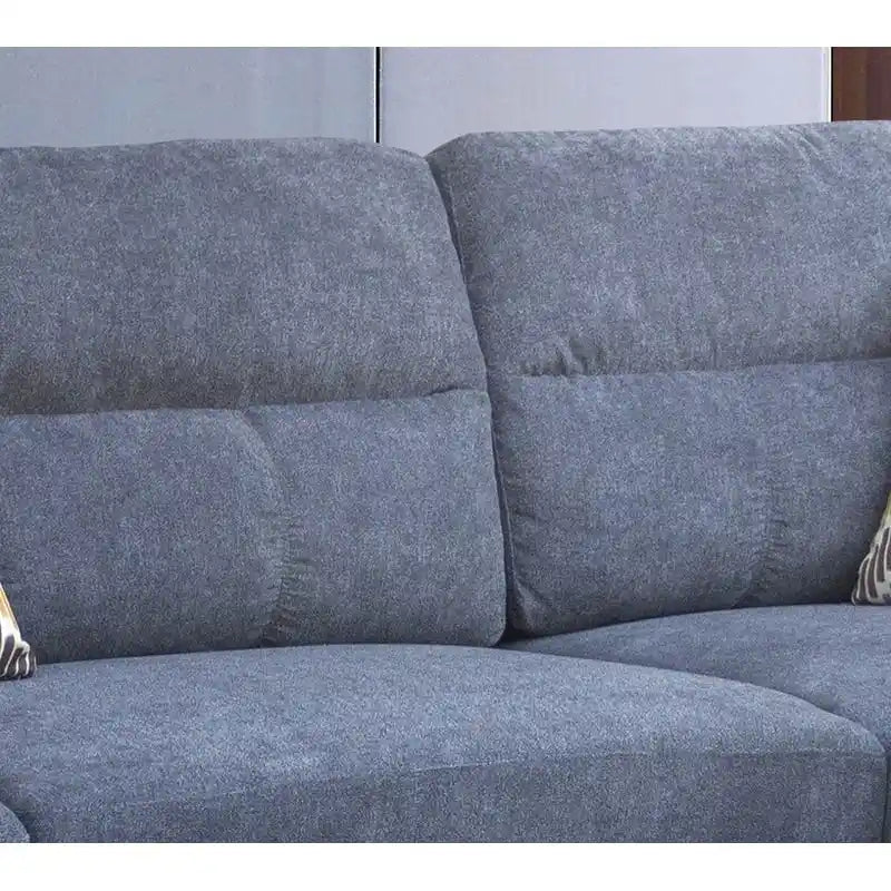 Diego 103,5 Stoff-Ecksofa mit Ottomane rechts, Stauraum-Hocker und 2 Akzentkissen