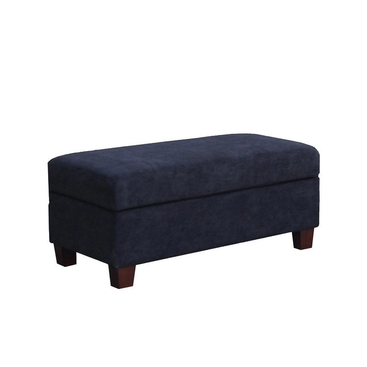 Diego 103,5 Stoff-Ecksofa mit Ottomane rechts, Stauraum-Hocker und 2 Akzentkissen