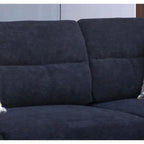 Diego 103,5 Stoff-Ecksofa mit Ottomane rechts, Stauraum-Hocker und 2 Akzentkissen