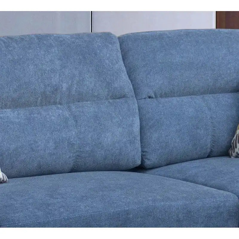 Diego 103,5 Stoff-Ecksofa mit Ottomane rechts, Stauraum-Hocker und 2 Akzentkissen