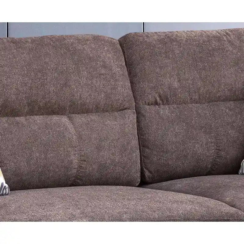 Diego 103,5 Stoff-Ecksofa mit Ottomane rechts, Stauraum-Hocker und 2 Akzentkissen