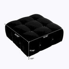 Schwarzes Samt Sofa – modulare Sektionen zur freien Kombination