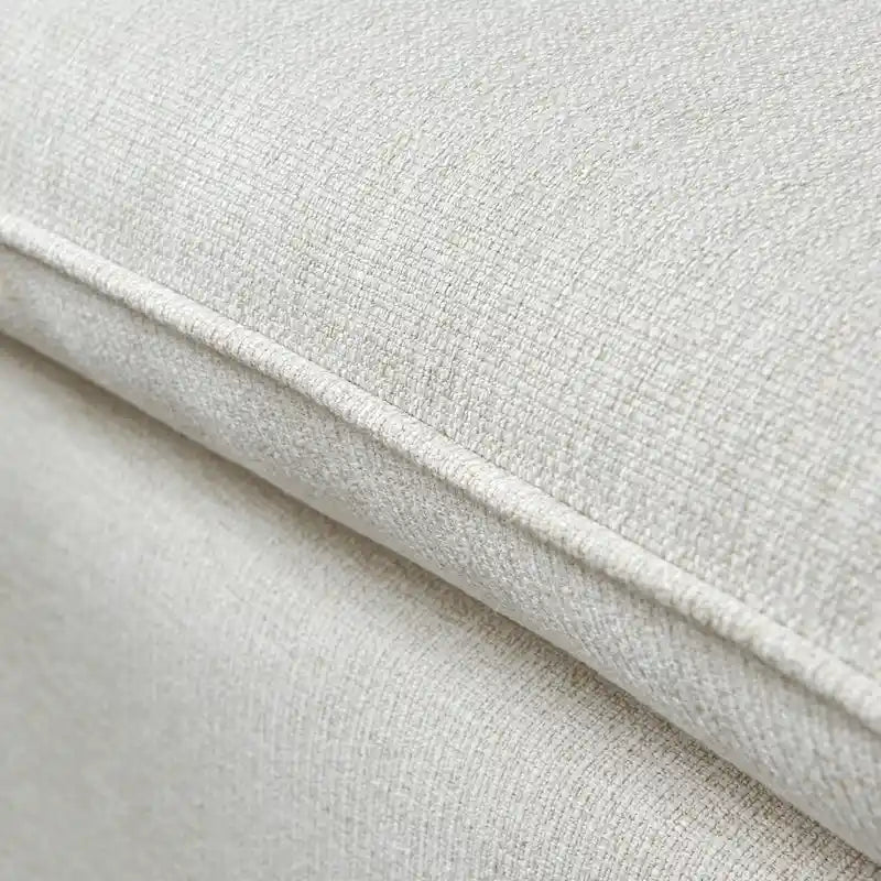 L-förmiges Sektionssofa aus Leinen mit Chaiselongue