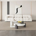 Samtstoff-bezogenes, modulares Sektionssofa, modernes Sofa