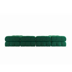 Samtstoff-bezogenes, modulares Sektionssofa, modernes Sofa