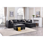 Malone L-förmiges, umkehrbares Kunstleder-Ecksofa