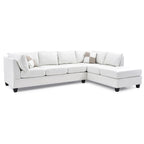 Malone L-förmiges, umkehrbares Kunstleder-Ecksofa