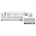 Malone L-förmiges, umkehrbares Kunstleder-Ecksofa