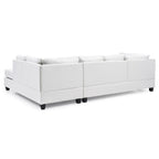 Malone L-förmiges, umkehrbares Kunstleder-Ecksofa