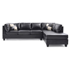 Malone L-förmiges, umkehrbares Kunstleder-Ecksofa