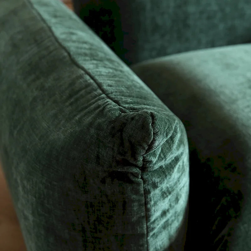 Chenille-Stoff-Ecksofa U-förmiges 4-Sitzer-Sofa mit 2 Hockern