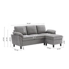 Jarenie 79.72 L-förmiges Sofa für das Wohnzimmer