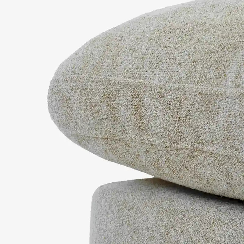 Großes Ecksofa mit Daunenfüllung und Ottoman für Wohnzimmerset