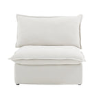 123 Polster-Ecksofa Minimalistische Samt-Couch