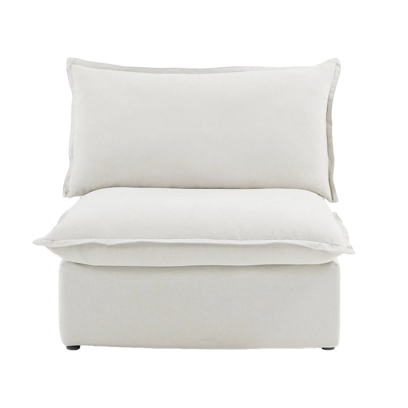 123 Polster-Ecksofa Minimalistische Samt-Couch