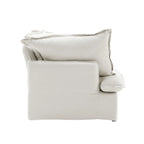 123 Polster-Ecksofa Minimalistische Samt-Couch