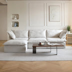 123 Polster-Ecksofa Minimalistische Samt-Couch