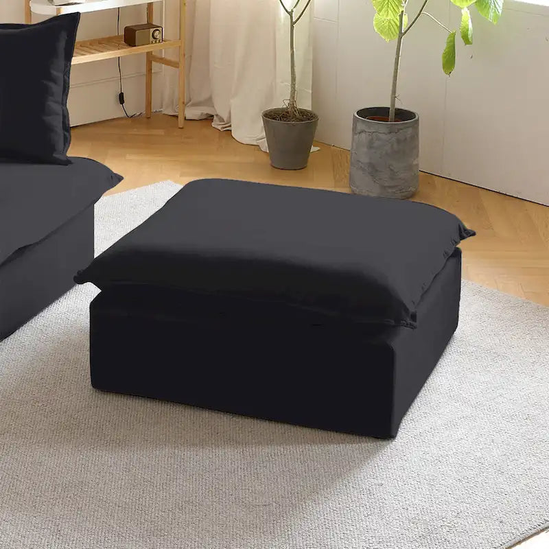 123 Polster-Ecksofa Minimalistische Samt-Couch