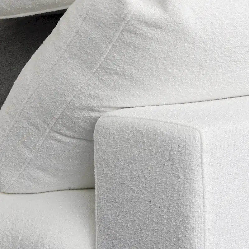 120 Zoll Modernes weiches, mit Daunen gefülltes 3-teiliges Sektionalsofa