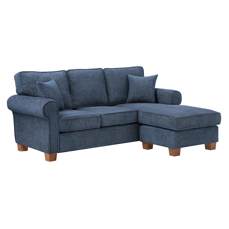 Rylee Ecksofa mit Armlehnen und Kissen