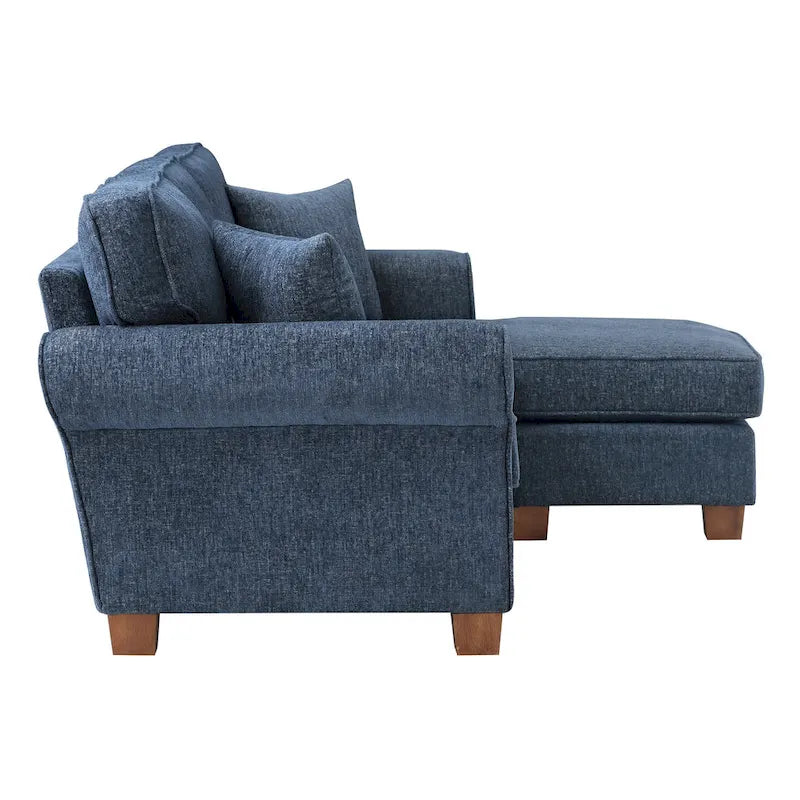 Rylee Ecksofa mit Armlehnen und Kissen
