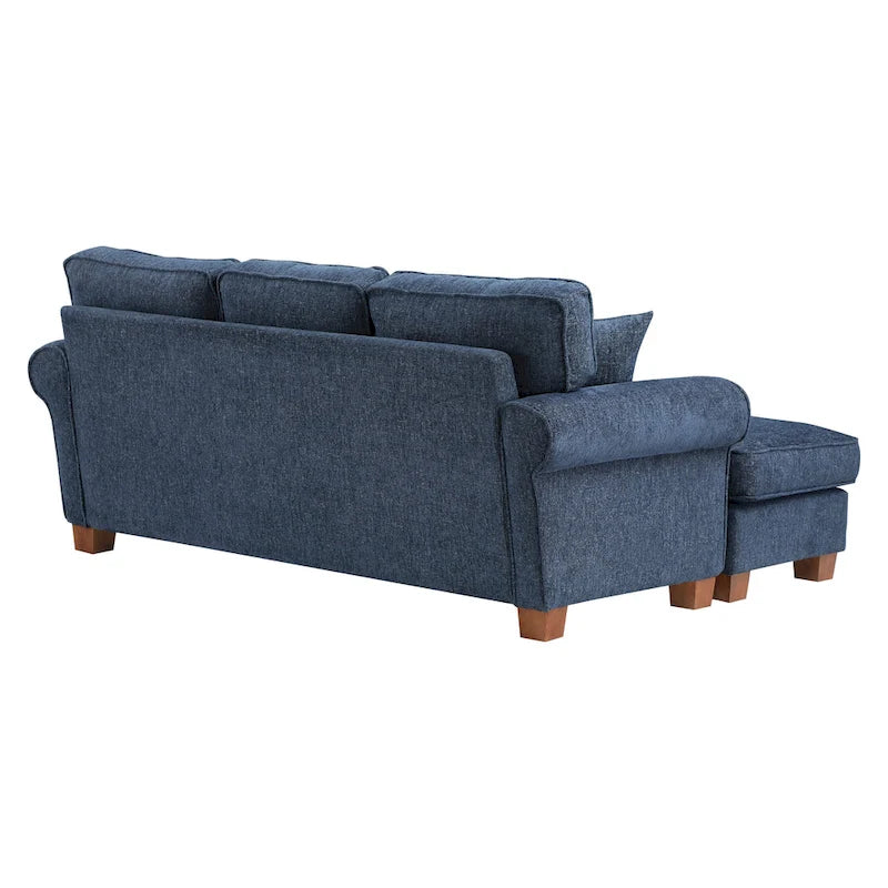 Rylee Ecksofa mit Armlehnen und Kissen