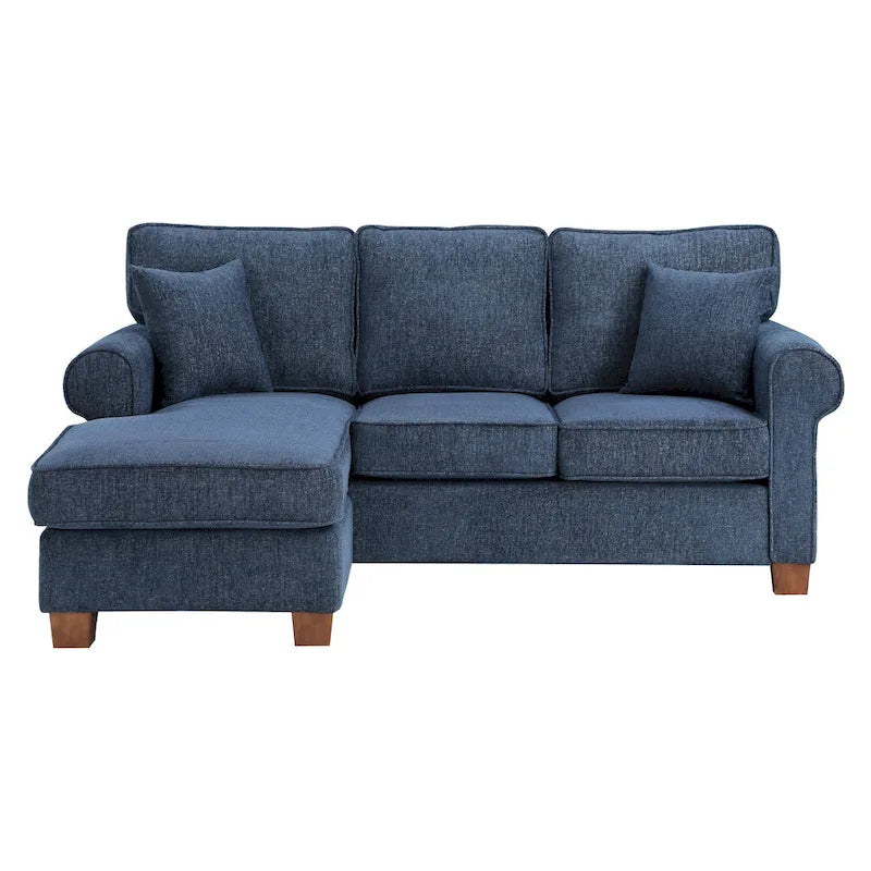 Rylee Ecksofa mit Armlehnen und Kissen