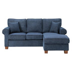 Rylee Ecksofa mit Armlehnen und Kissen