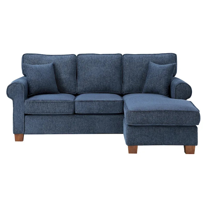 Rylee Ecksofa mit Armlehnen und Kissen