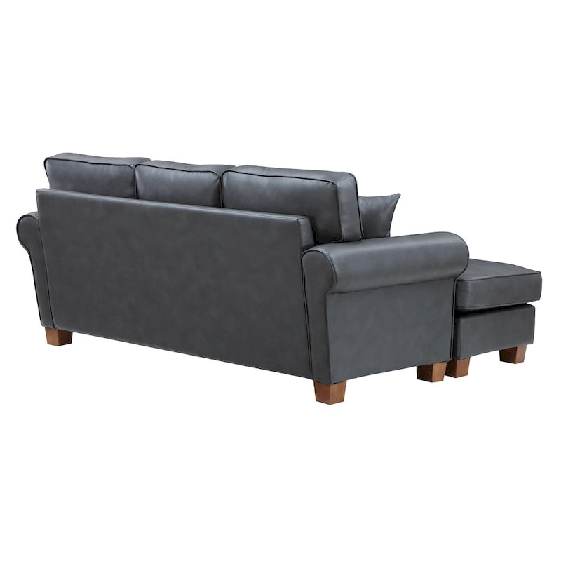 Rylee Ecksofa mit Armlehnen und Kissen