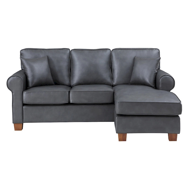 Rylee Ecksofa mit Armlehnen und Kissen