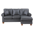 Rylee Ecksofa mit Armlehnen und Kissen