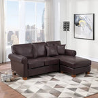 Rylee Ecksofa mit Armlehnen und Kissen