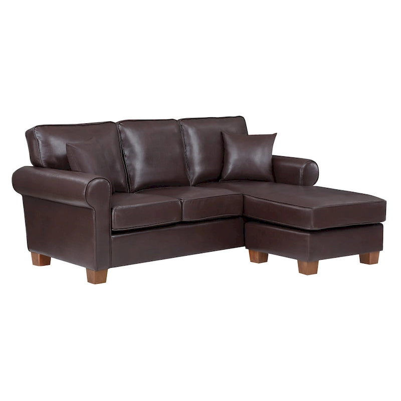 Rylee Ecksofa mit Armlehnen und Kissen