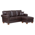 Rylee Ecksofa mit Armlehnen und Kissen
