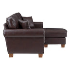 Rylee Ecksofa mit Armlehnen und Kissen